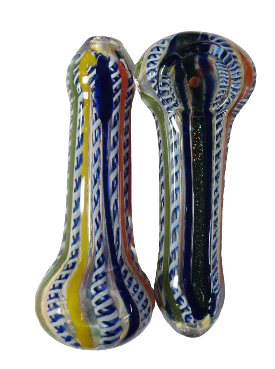 3 INCH HEAVY GLASS PIPE 35 PCS JAR