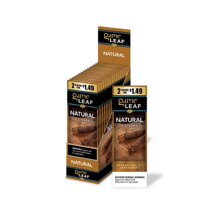 GAME CIGARILLOS - GAME LEAF 2PK 1.49 NATURAL