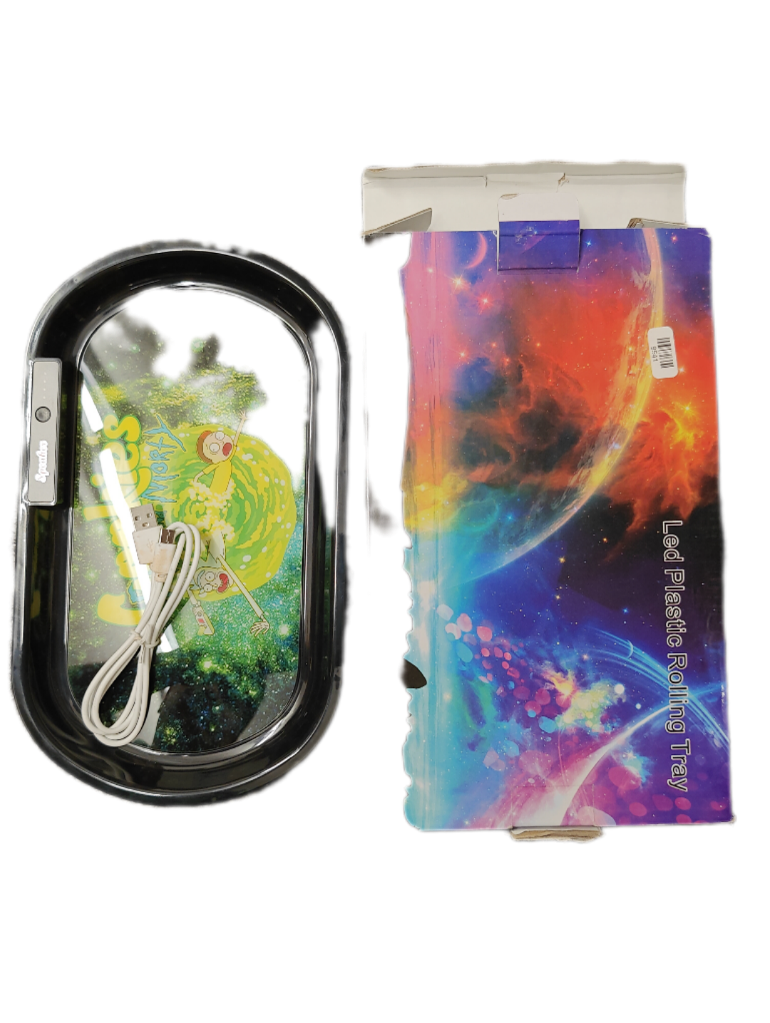 LED Plastic Rolling Tray rechargeable