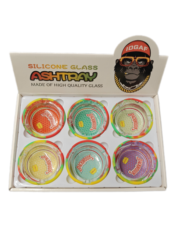 IDGAF Silicone Glass Ashtray 6 CT