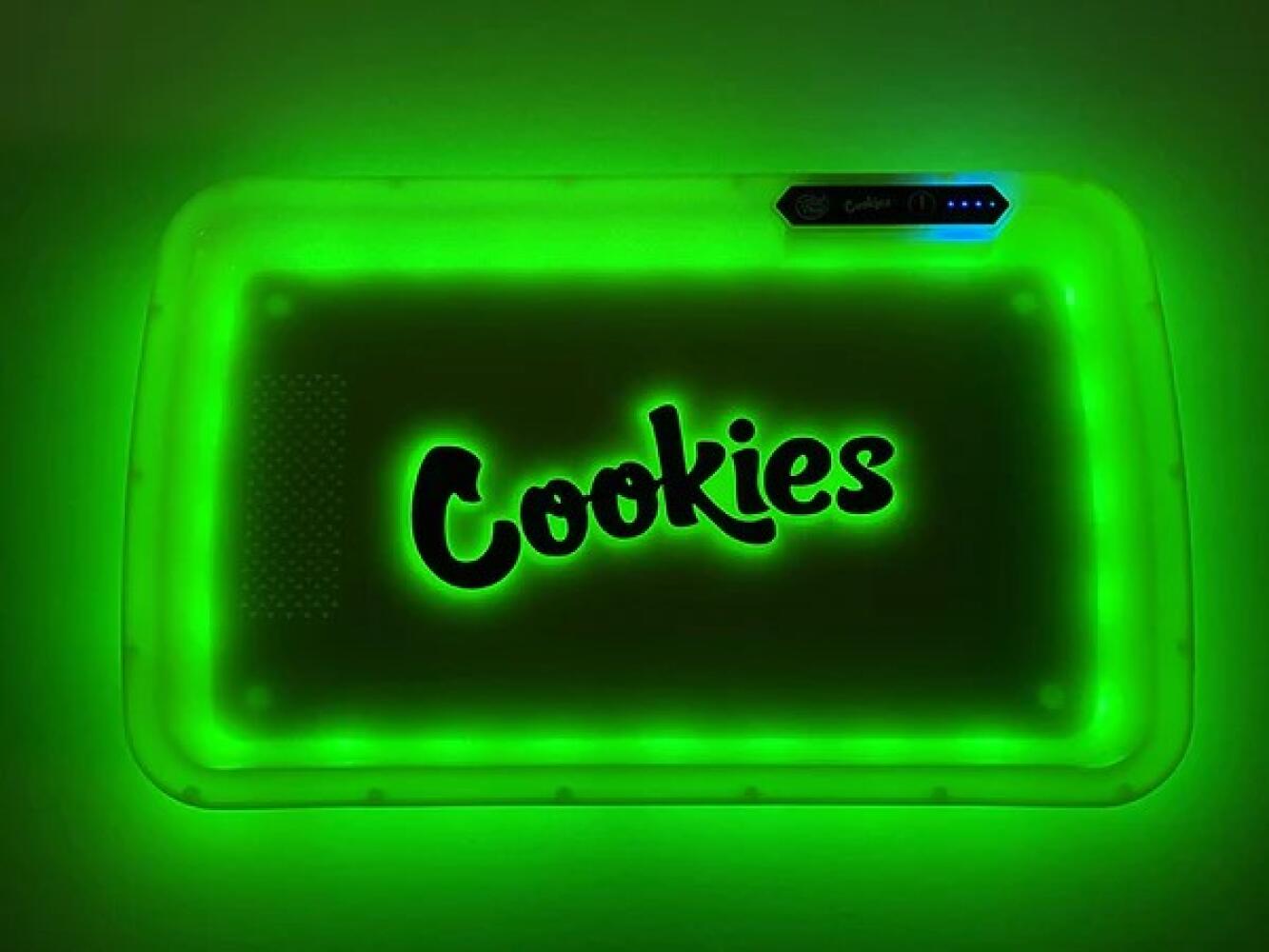 cookies 11x7in led rolling Rechargeable Tray