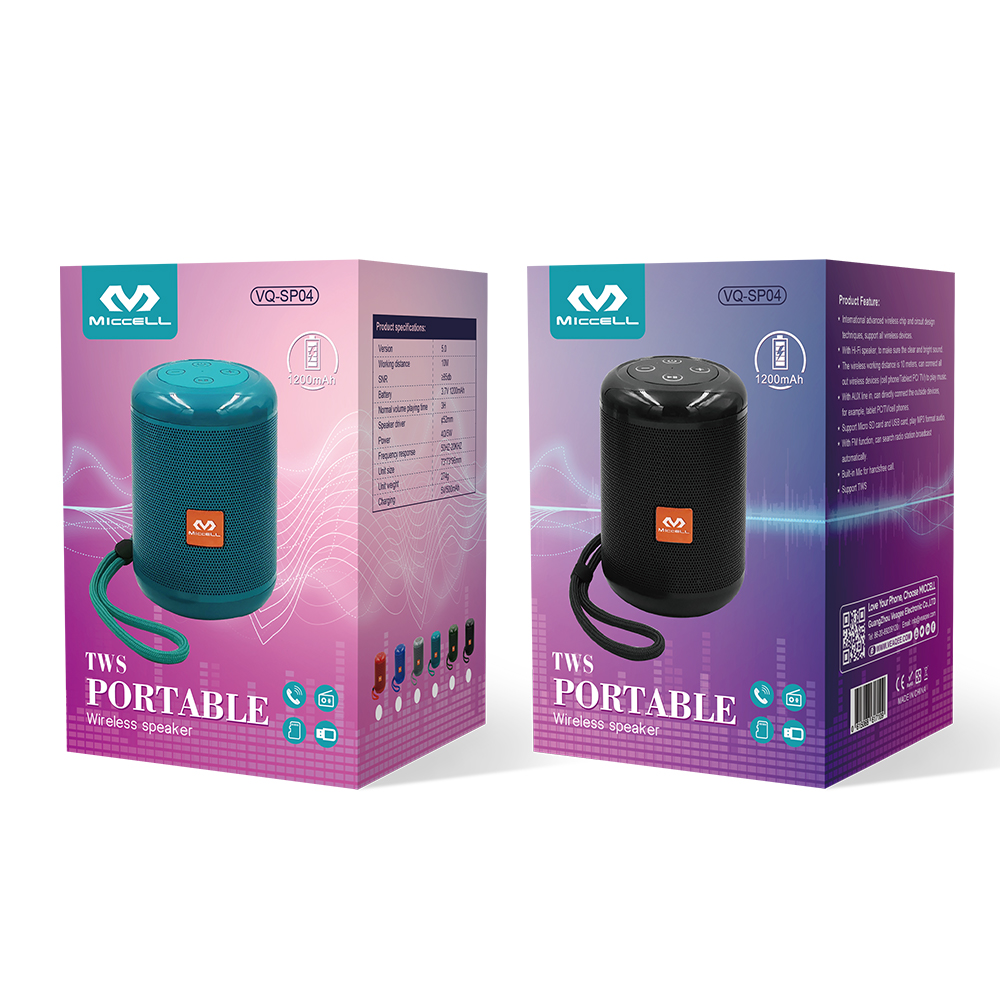 S1374 Miccell Mini Portable Wireless Speaker (VQ-SP04)