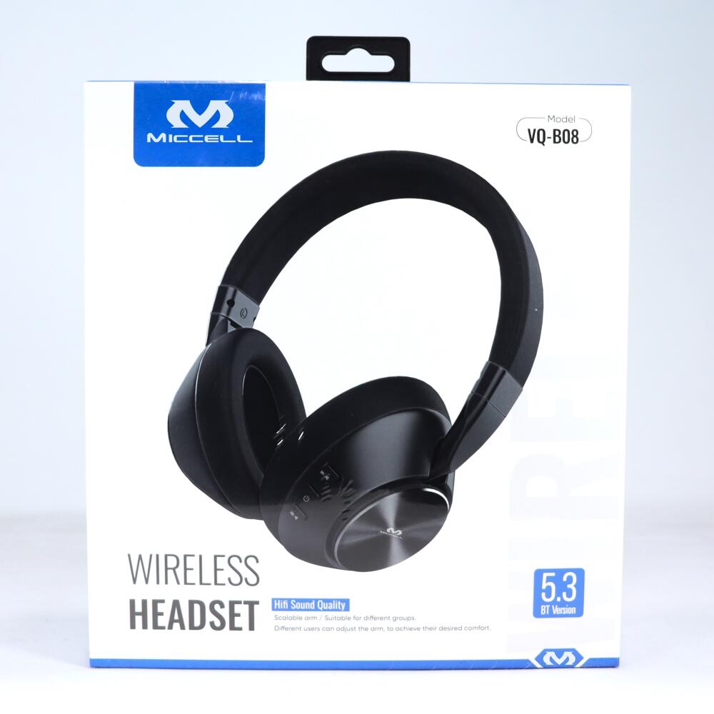 S2432 Miccell Wireless Foldable Headset with Built-In Mic (VQ-B08)