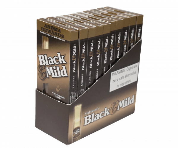 MIDDLETONS - BLACK & MILD 5PACK ORIGINAL WOOD TIP