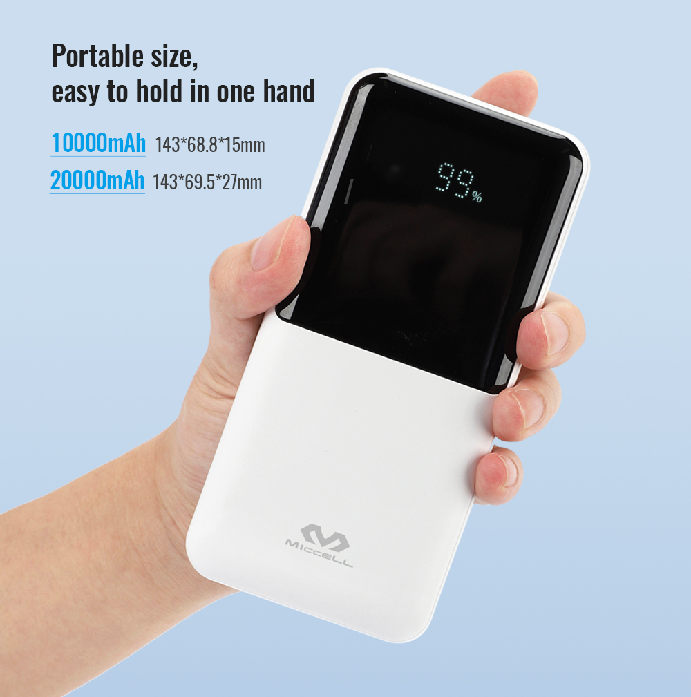 S2284 Miccell 22.5W (10000mAH) 3.0 Fast Charging Power Bank (VQ-P07)