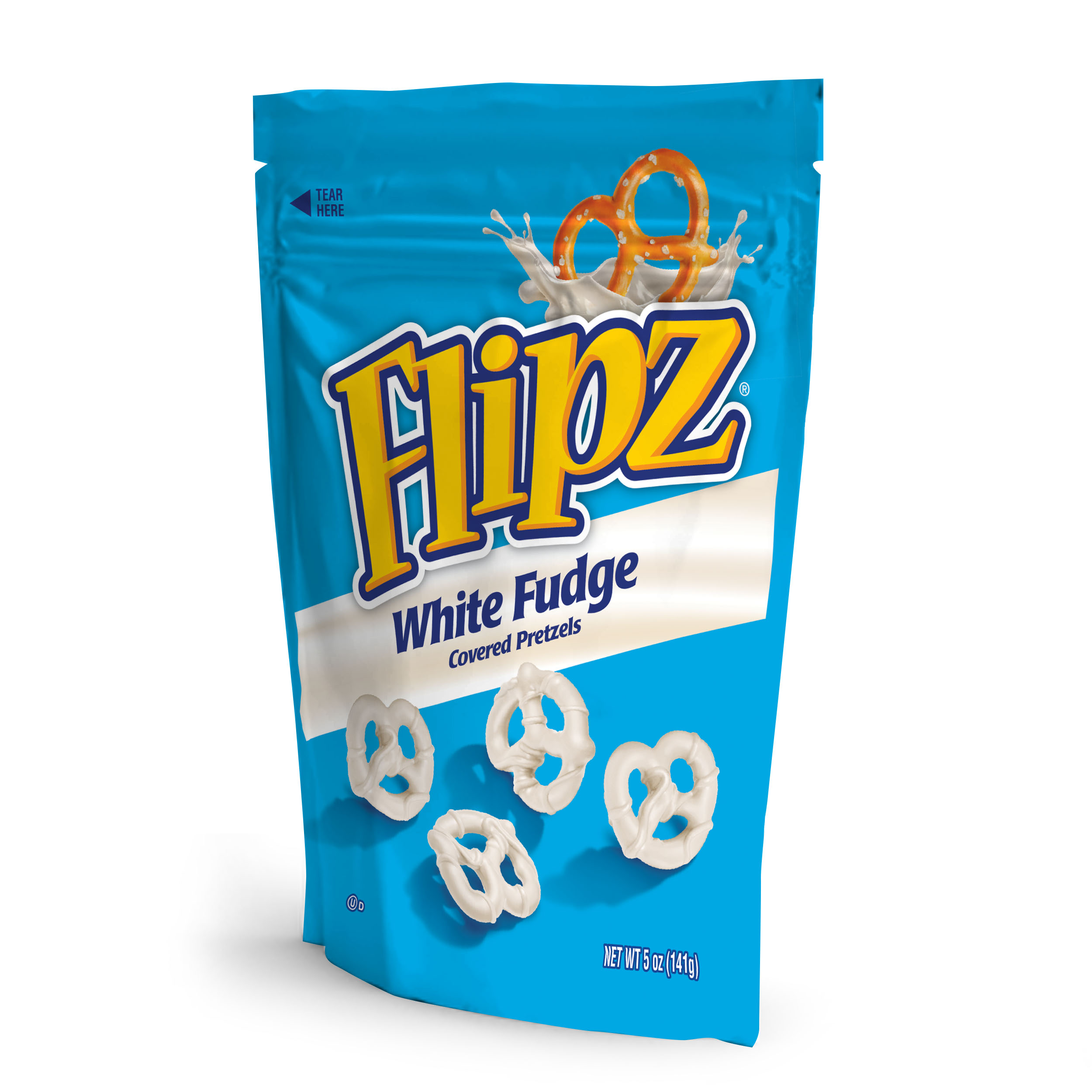 Flipz Sup White Fudge Pretzel 5oz 1/6ct