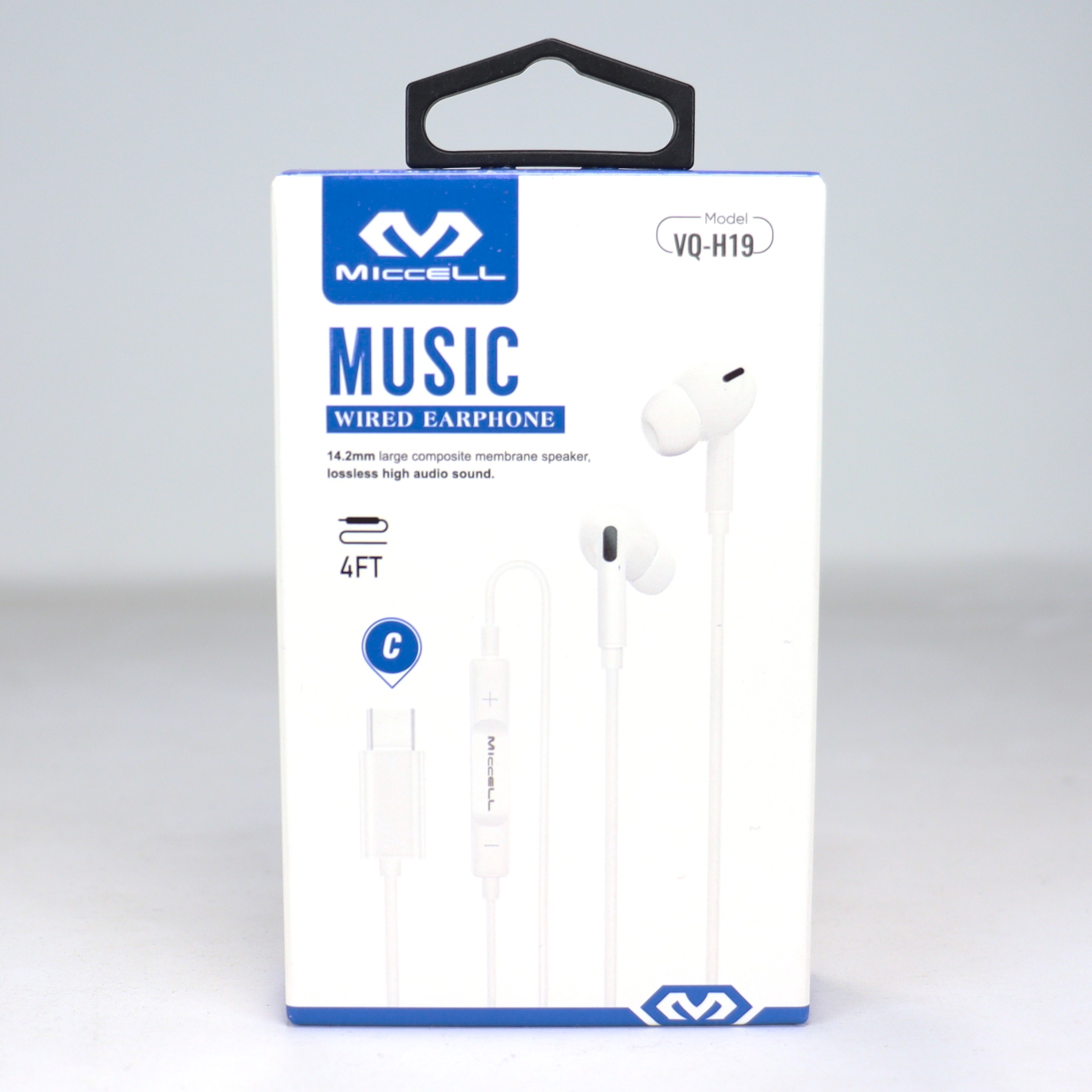 S2351 Miccell In-Ear Wired C-Type Earphone (VQ-H19) Box Pack