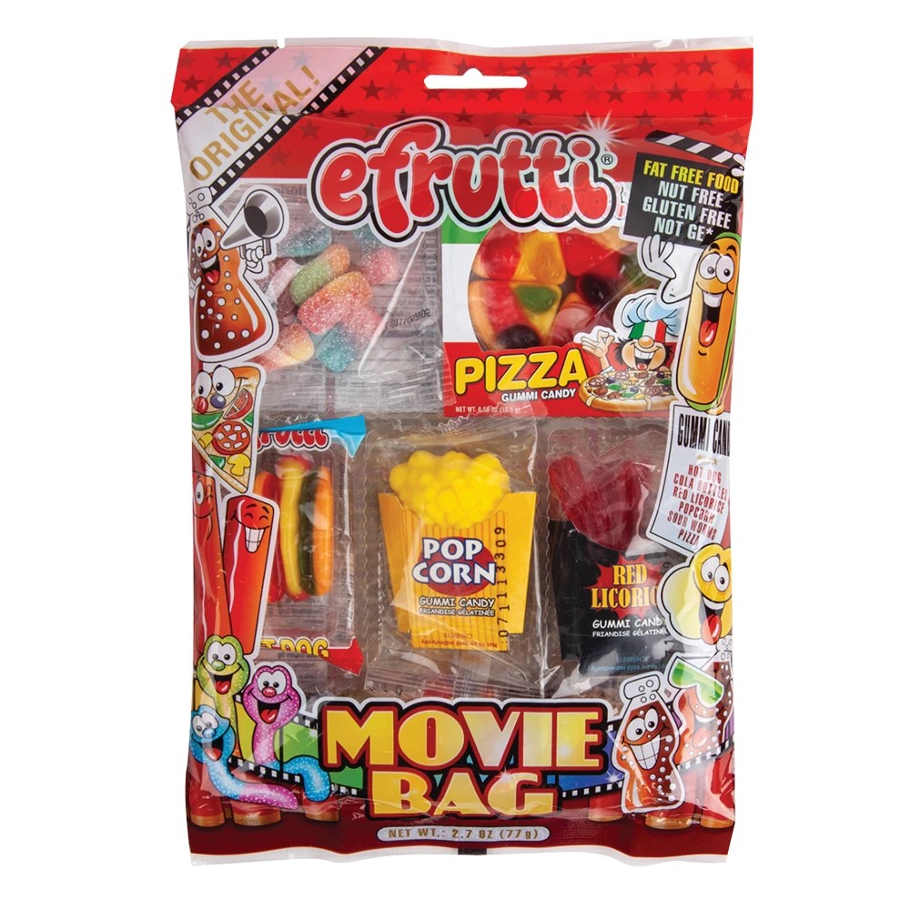 Efrutti Hanging Bags Gummi Movie Tray Pack 2.7oz 1/12ct
