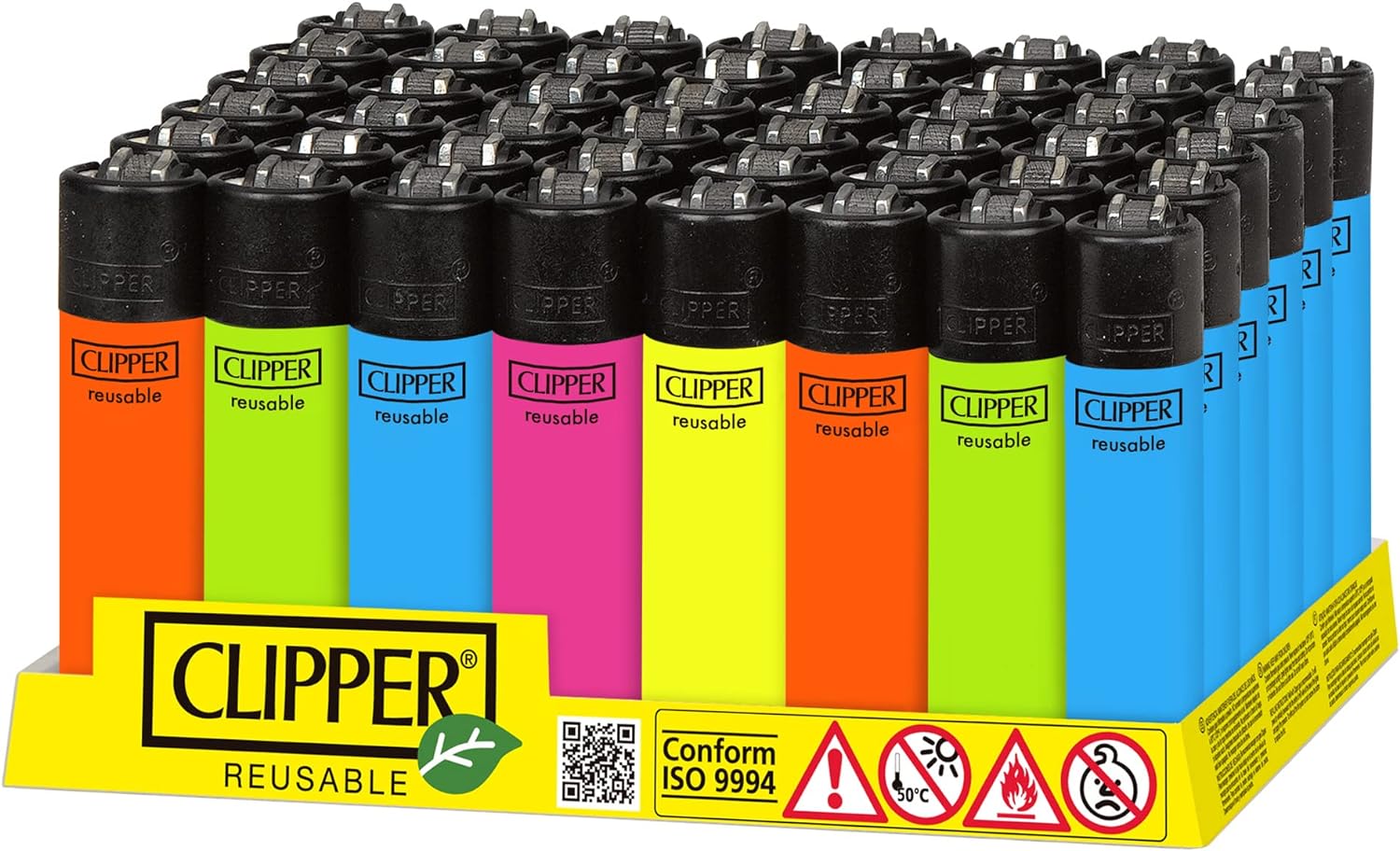 Clipper Reusable Lighter 48+5pcs