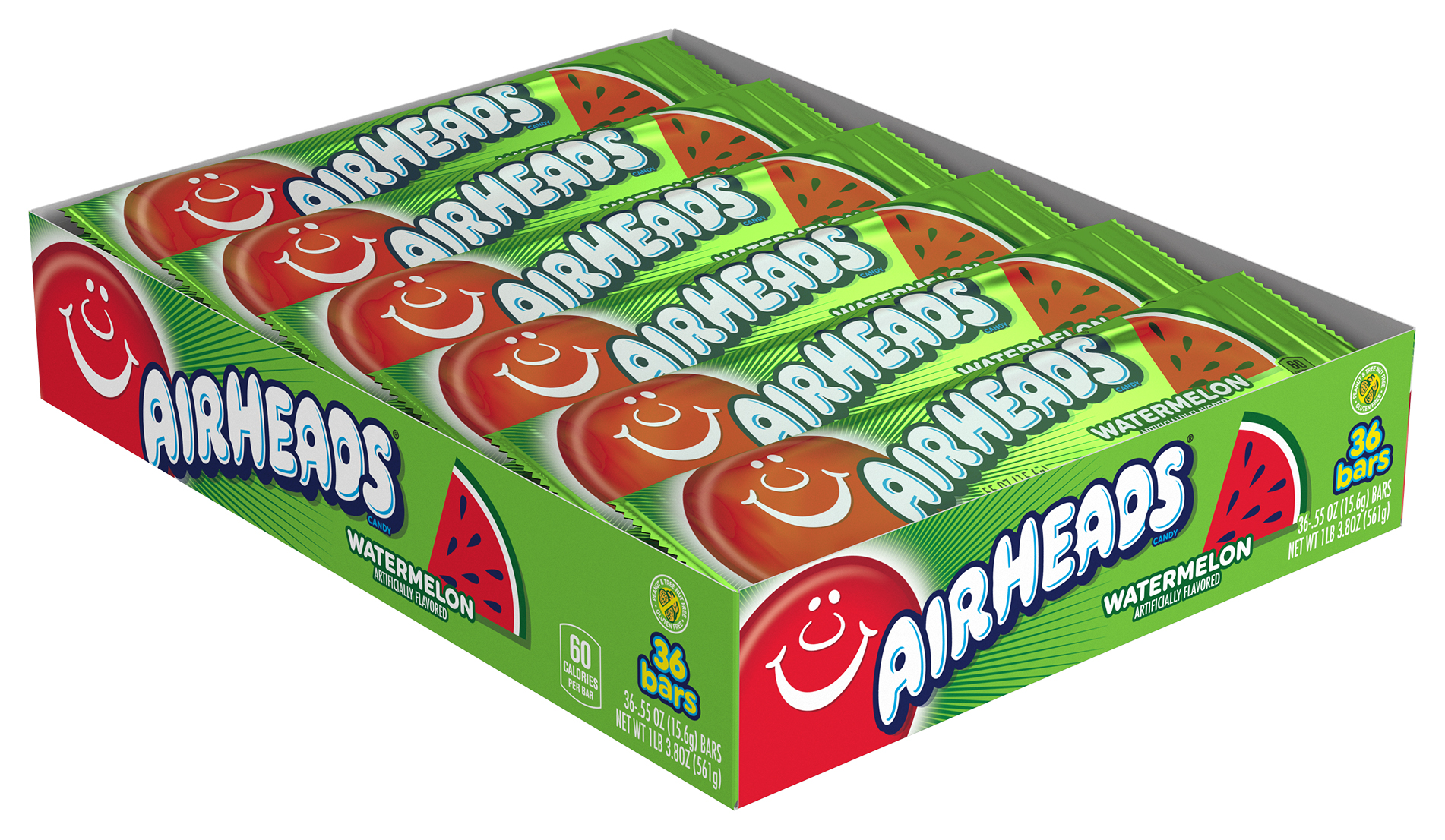 Airheads Singles Watermelon 12/36ct 0.55oz