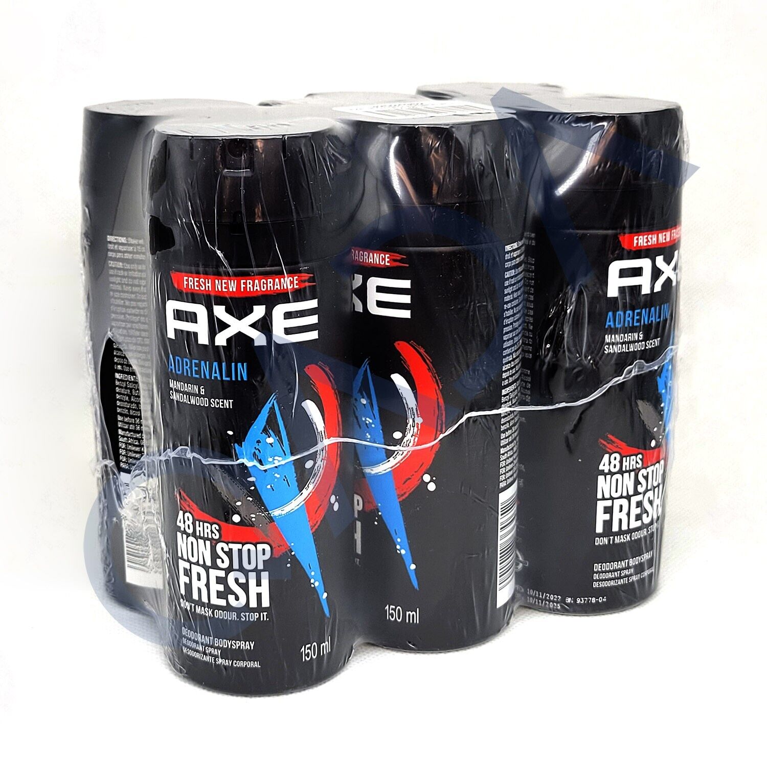 AXE DEO 150ML X 6 - ADRENALIN