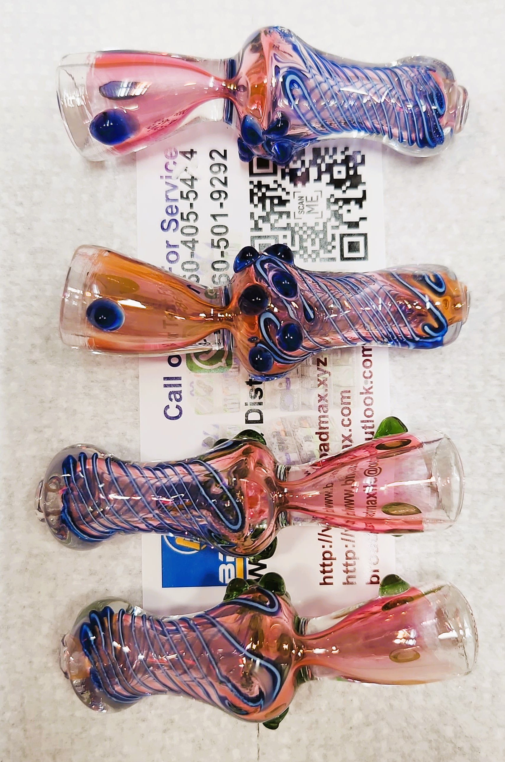 3" ONE HITTER WITH GOLD FLAME