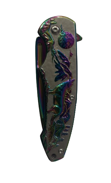 All Rainbow Wolf Handle