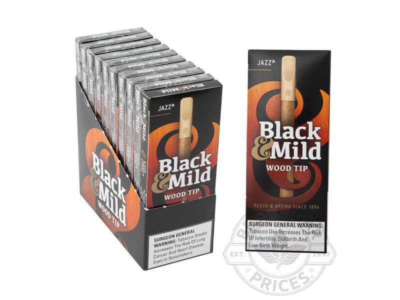 MIDDLETONS - BLACK & MILD 5PACK JAZZ WOOD TIP