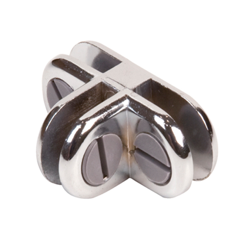 3 WAY CONNECTOR CHROME