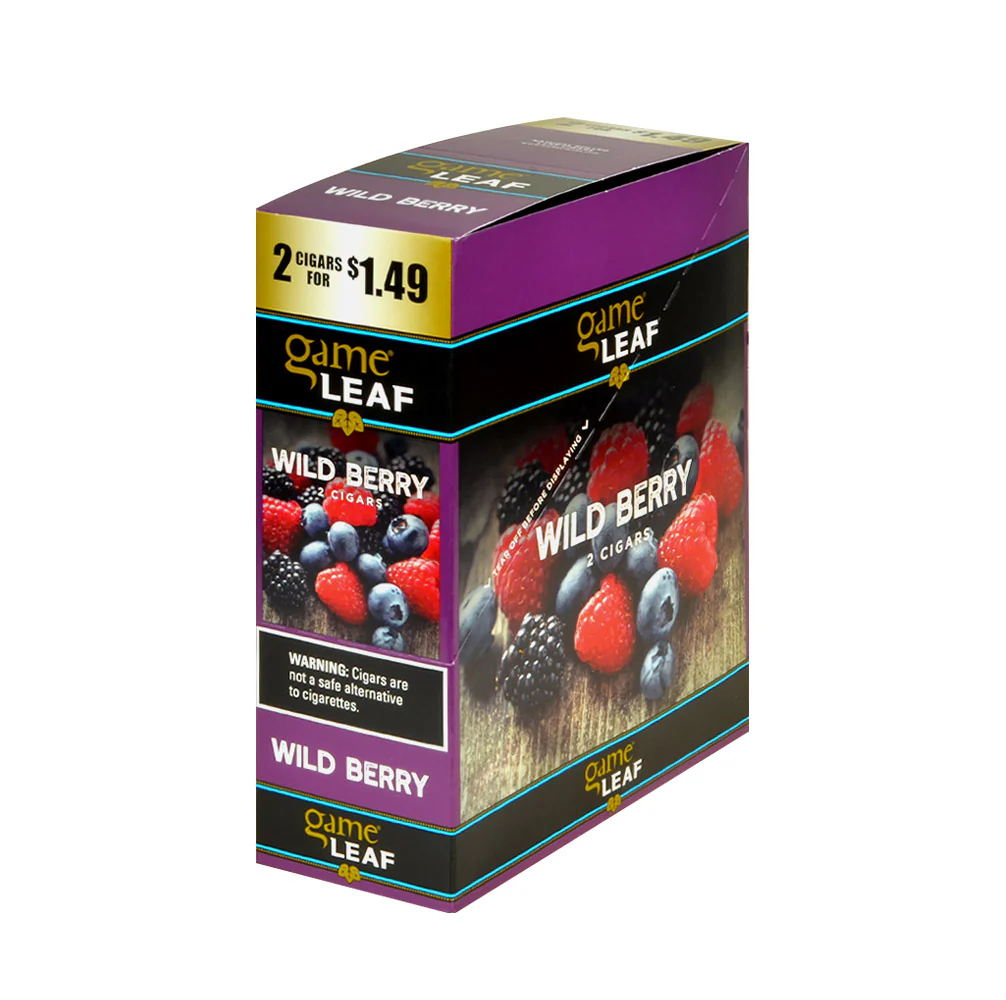 GAME CIGARILLOS - GAME LEAF 2PK 1.49 WILD BERRY