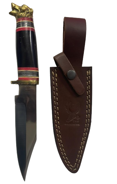 Hunting Knife Black Rasin Handle