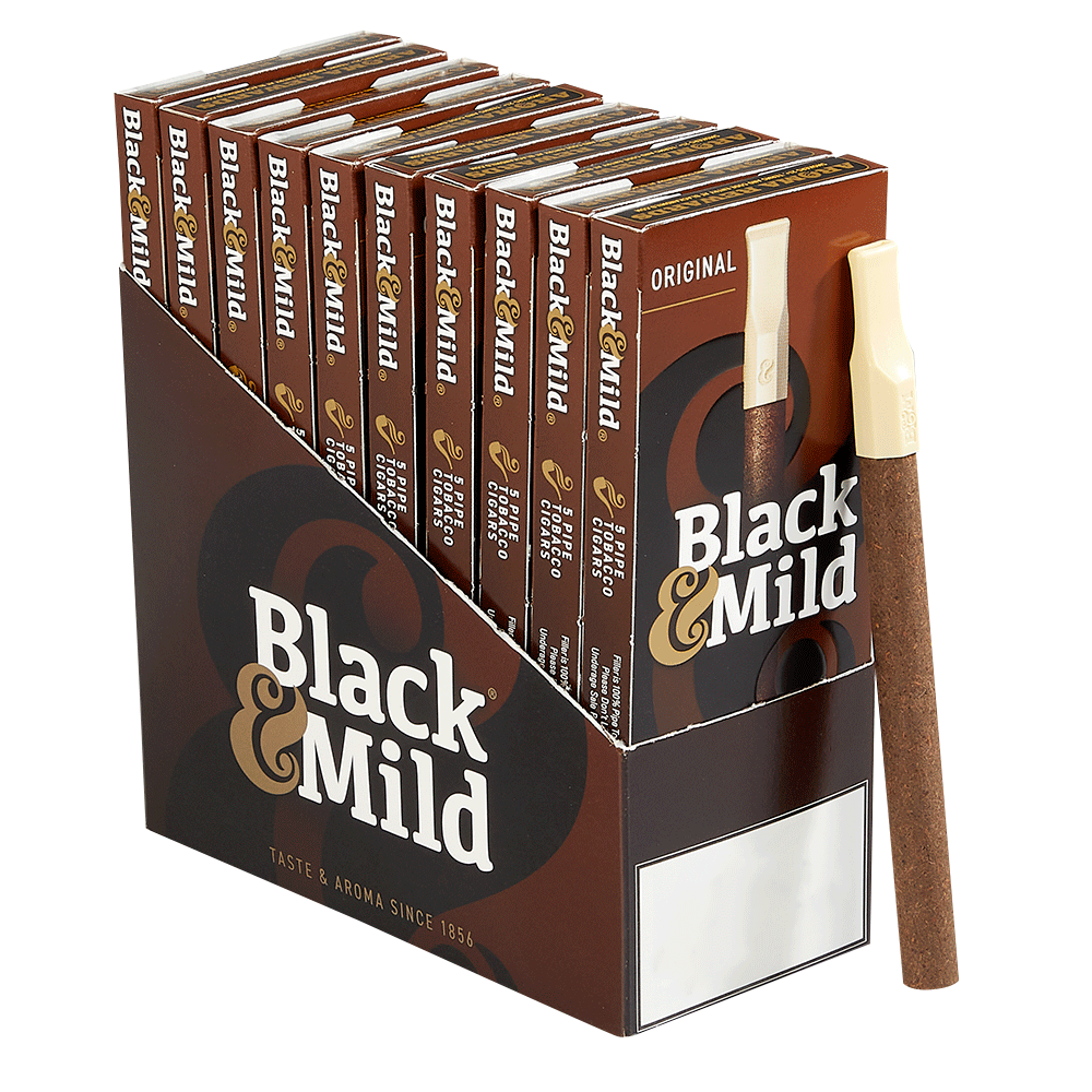 MIDDLETONS - BLACK & MILD 5PACK ORIGINAL PLASTIC TIP