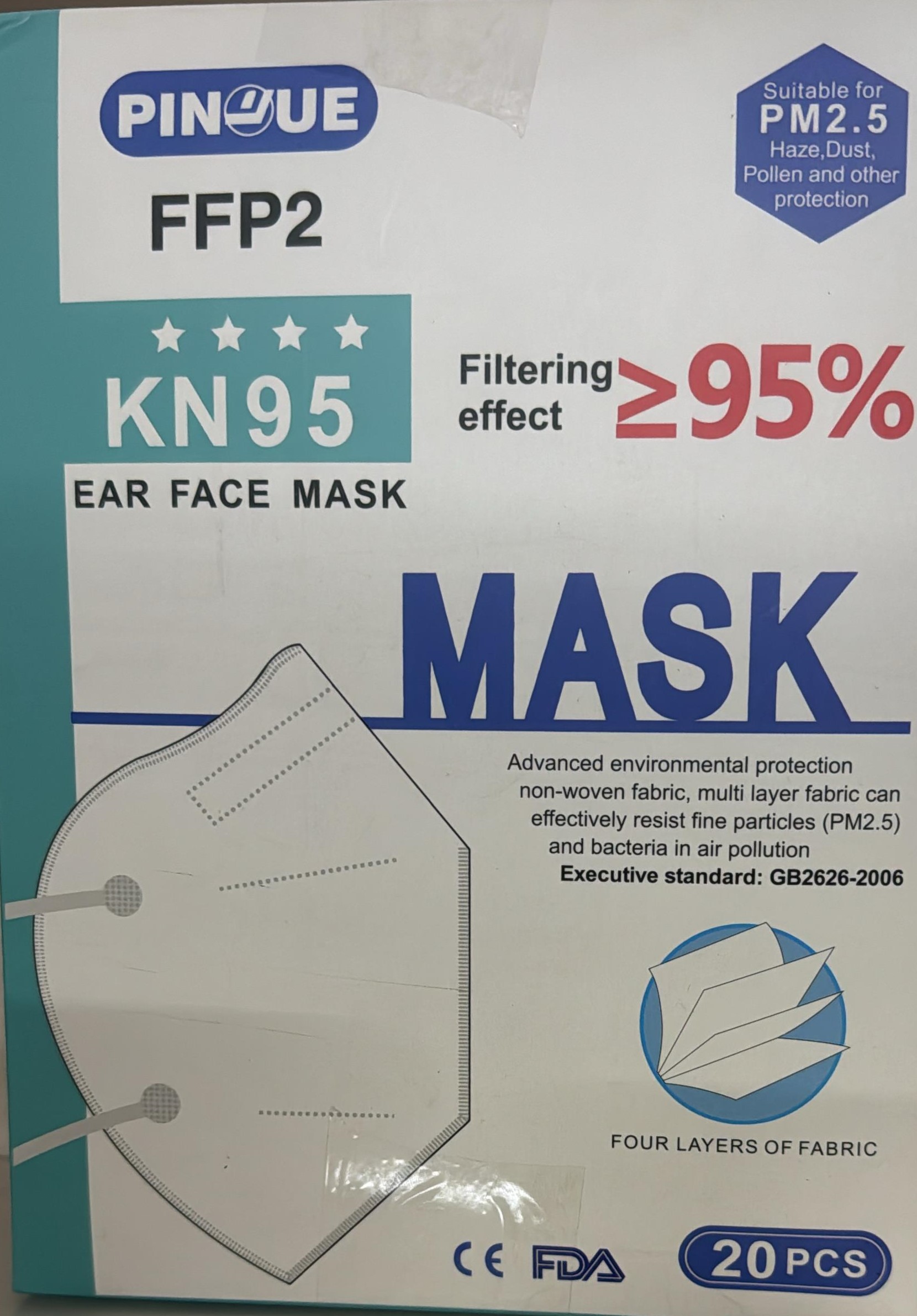 Pinoue FFP2 KN95 20