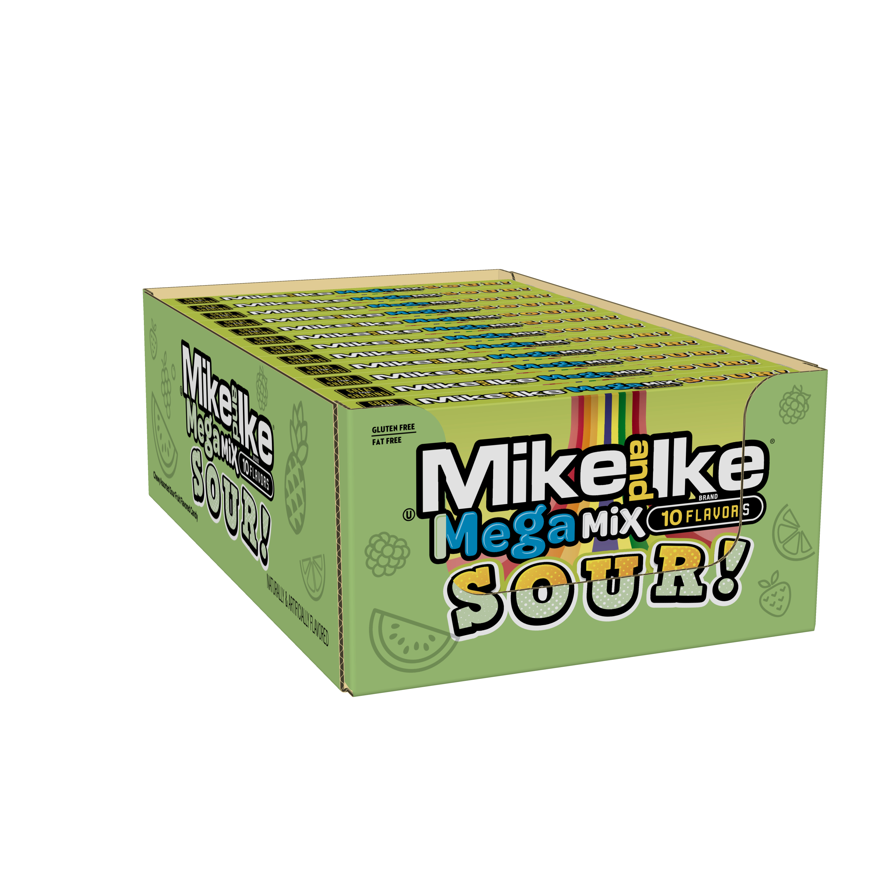 Mike & Ike Theater Box Mega Mix Sour 5oz 1/12ct