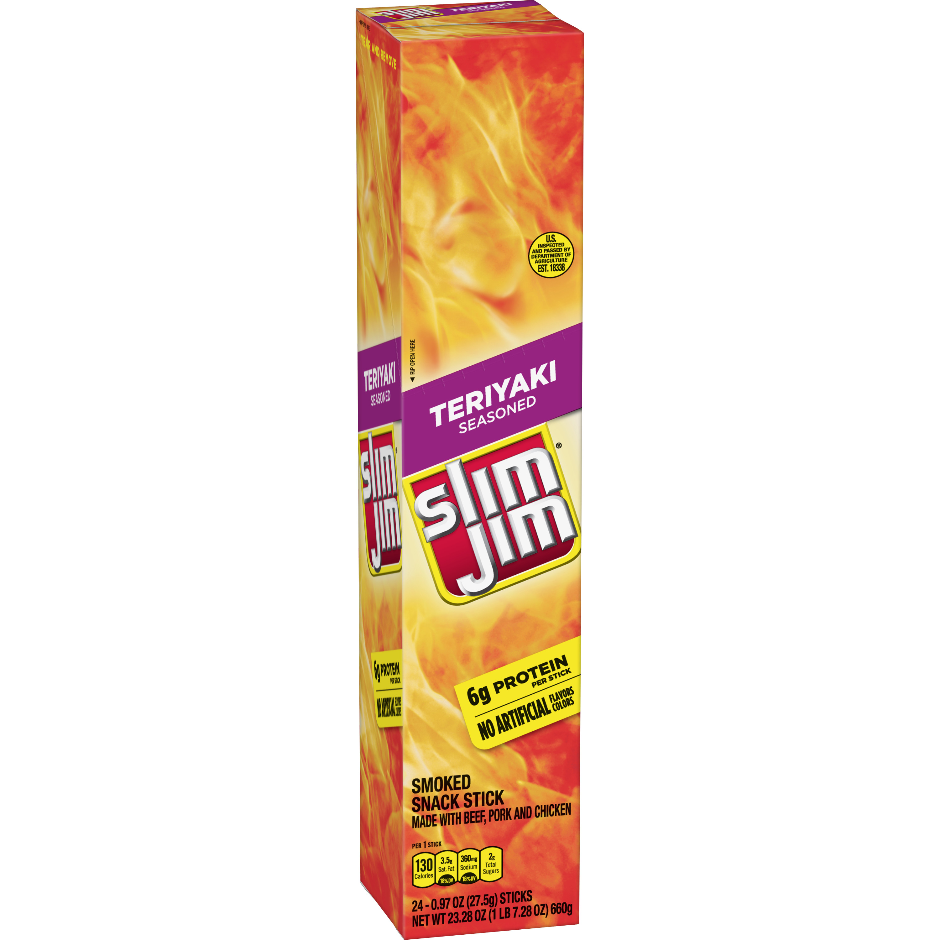 Slim Jim Giant Teriyaki  24/.97 Oz.
