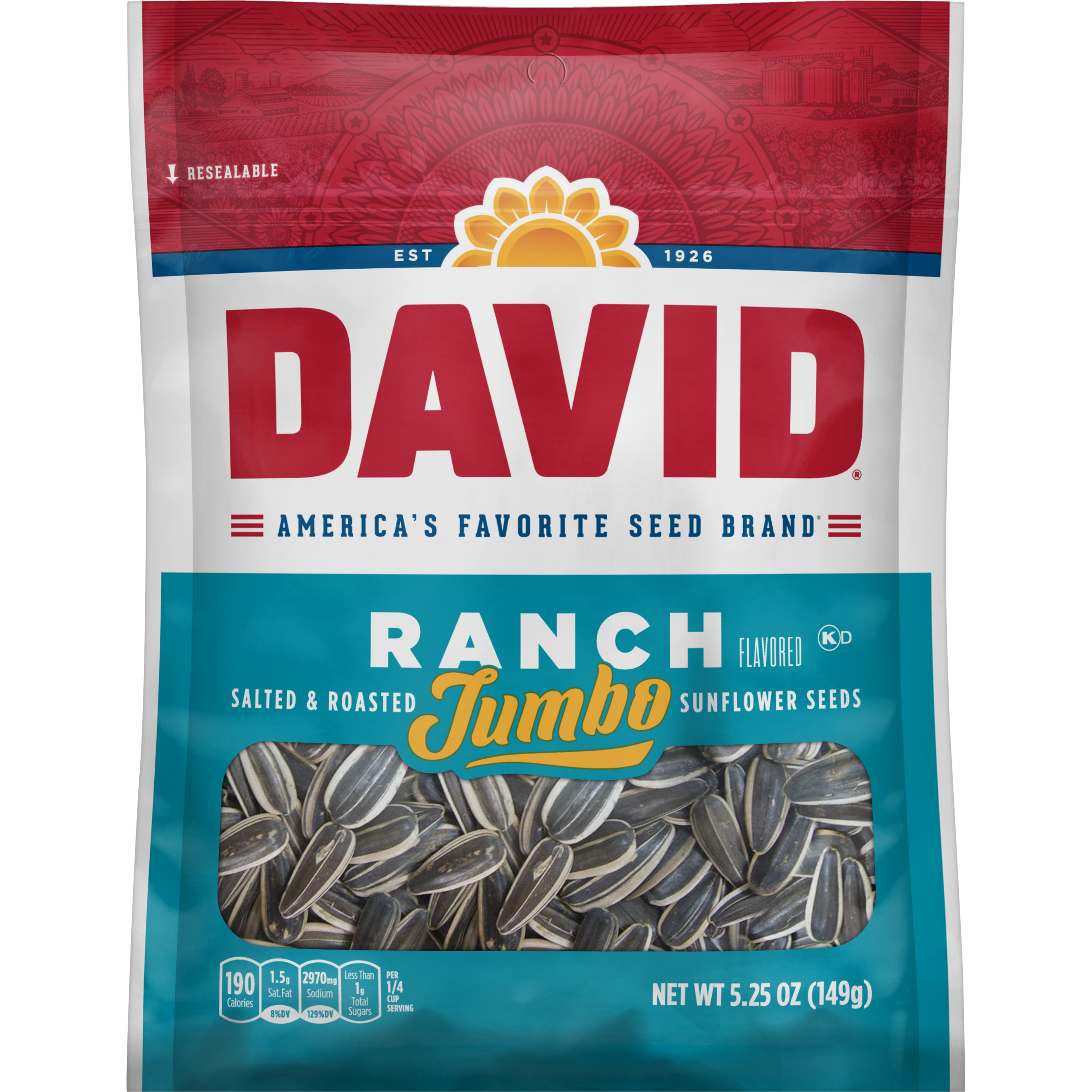 David's Jumbo Seeds Ranch 5.25oz