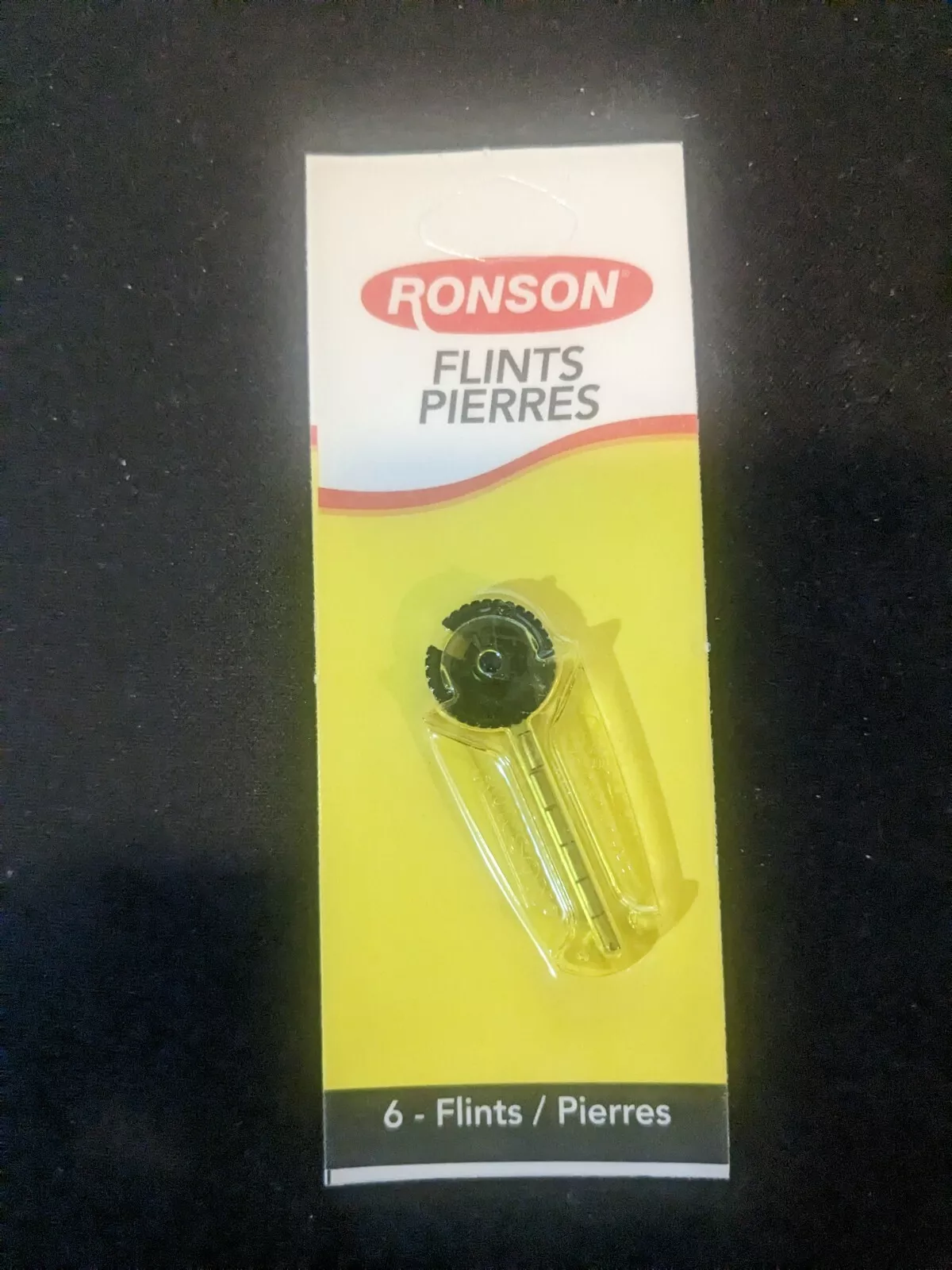 6 Packs of 6 Ronson FLINTs Stones Dispenser Card Lighter Replacement Flint (36)