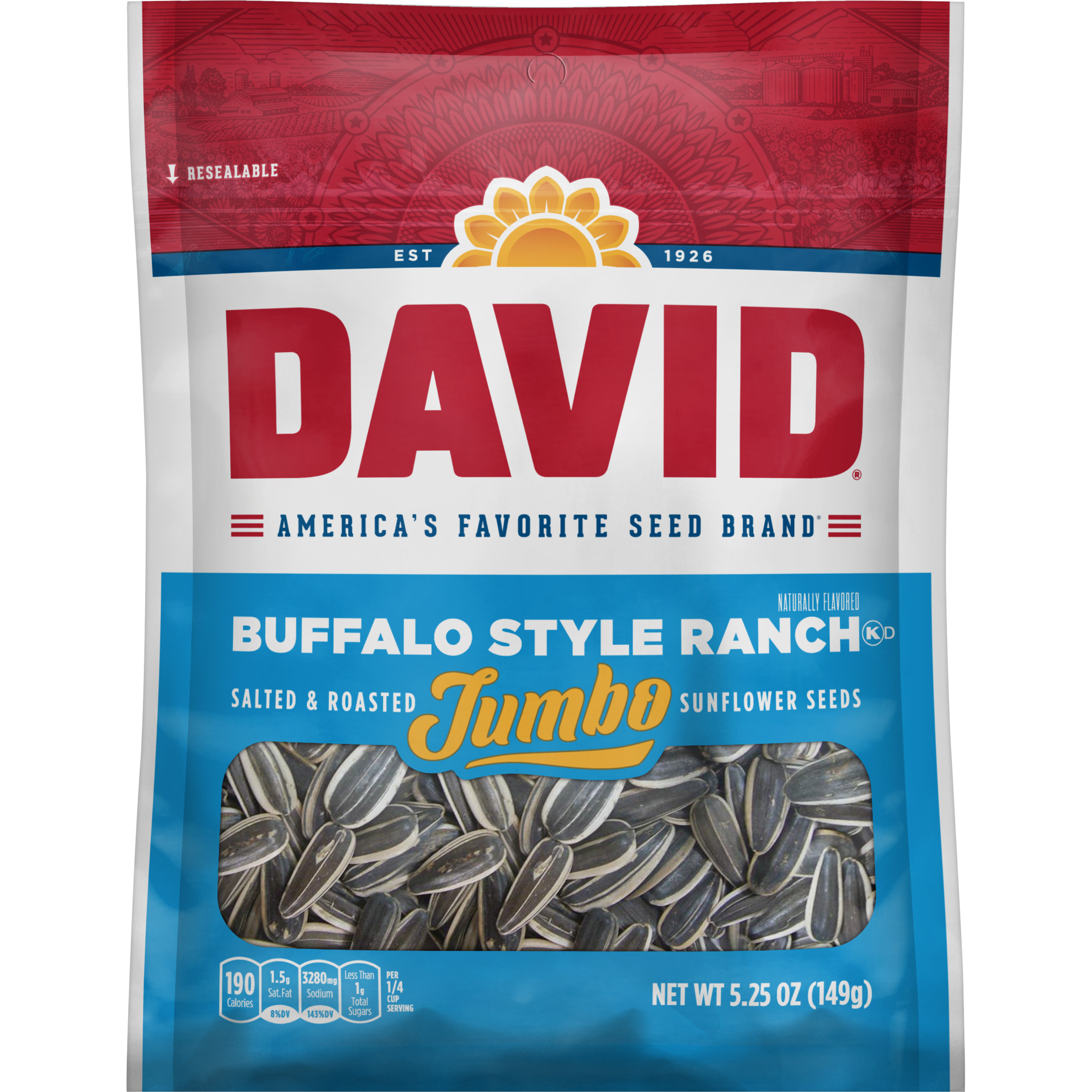 David's Jumbo Seeds Buffalo Ranch 5.25oz