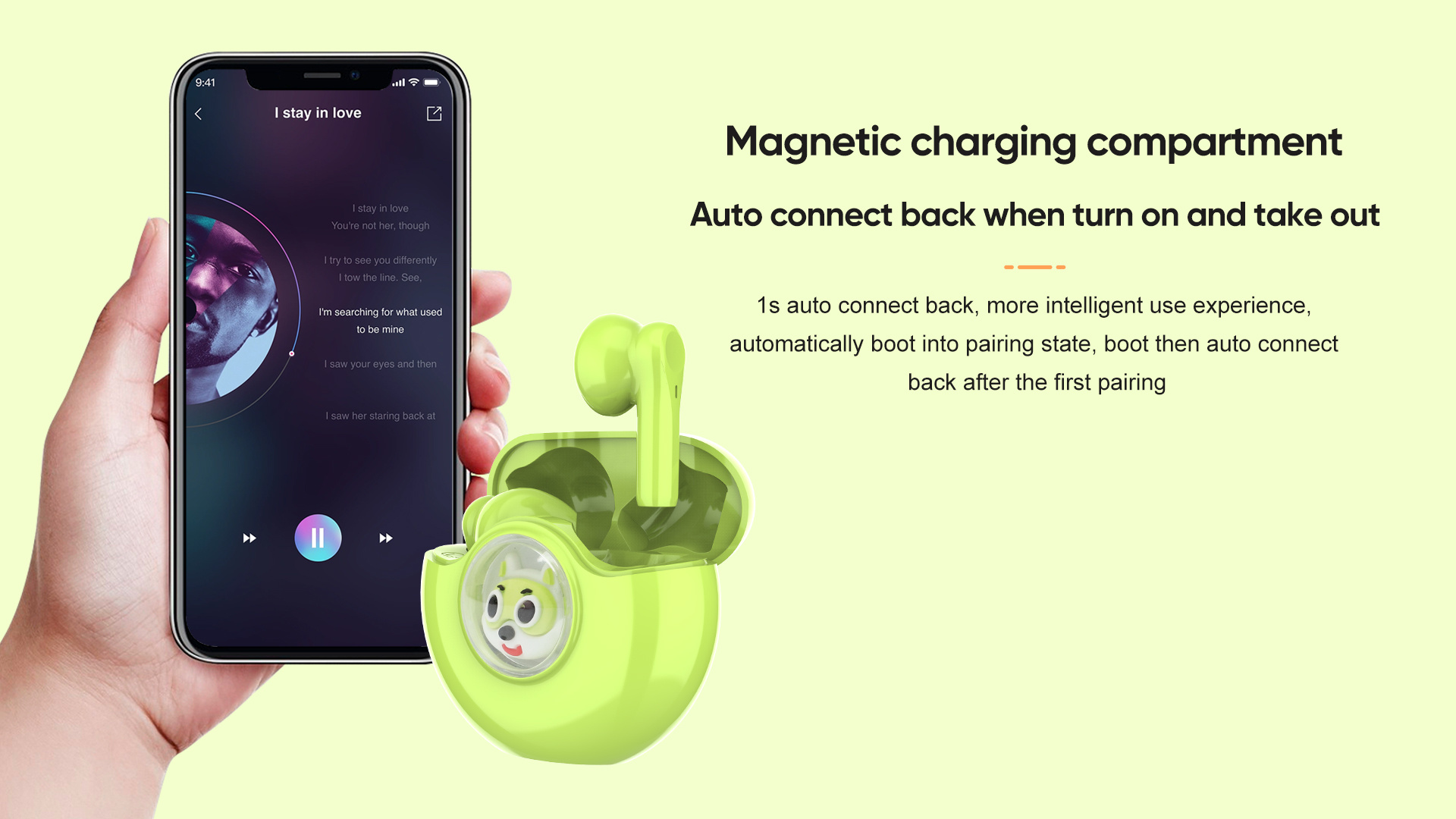 S2551 Miccell CoolMi Character TWS Wireless Earphones (VQ-BH20)
