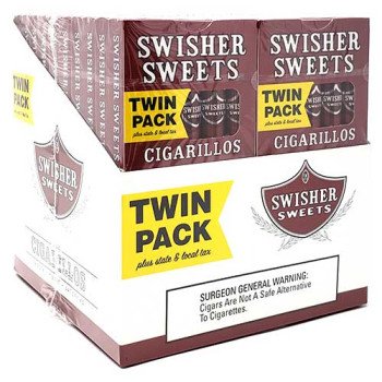 SWISHER SWEETS - SWISHER SWEETS LEAF 2PK MINI TWIN PK