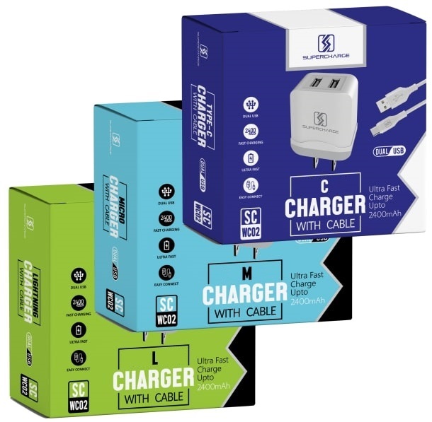 S07 SuperCharge Dual Wall Charger with Cable [SC-WC02] (na)