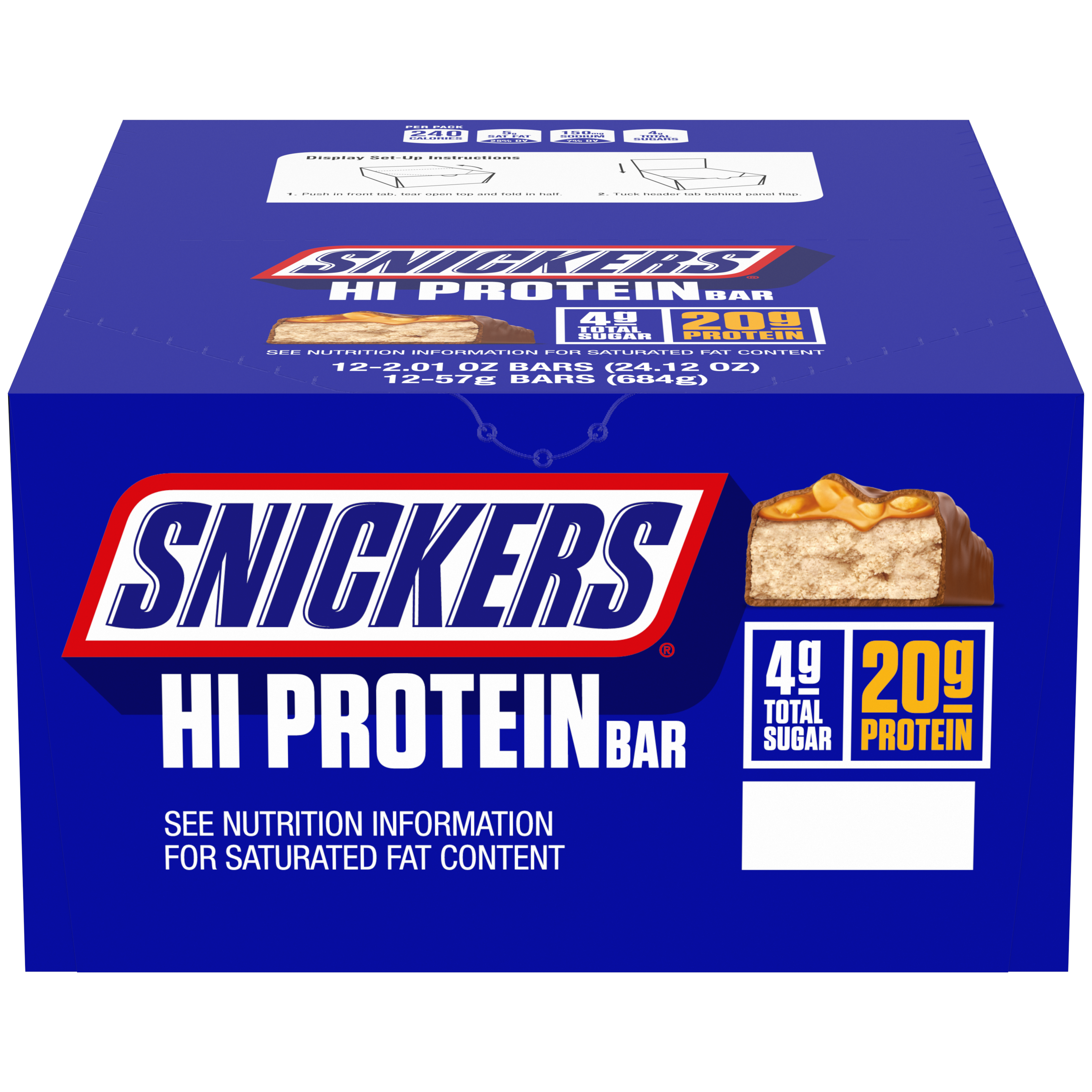 Snickers High Protein Original 2.01 Oz 12ct
