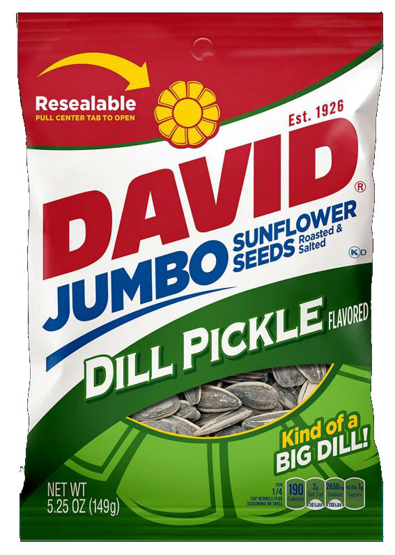 David's Sunflower Seeds Dill Pickle  5.25oz